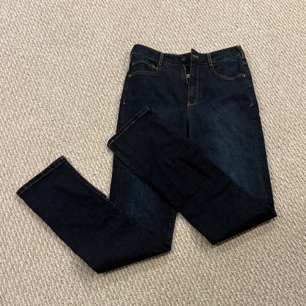 Pilcro Women's Midnight Blue Straight Leg Jeans